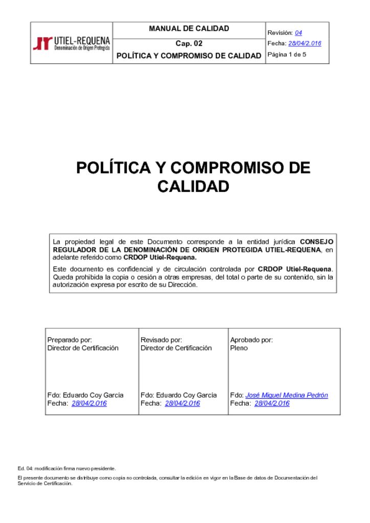 thumbnail of Cap.02 Rev.04 POLITICA Y COMPROMISO DE CALIDAD 28-04-16