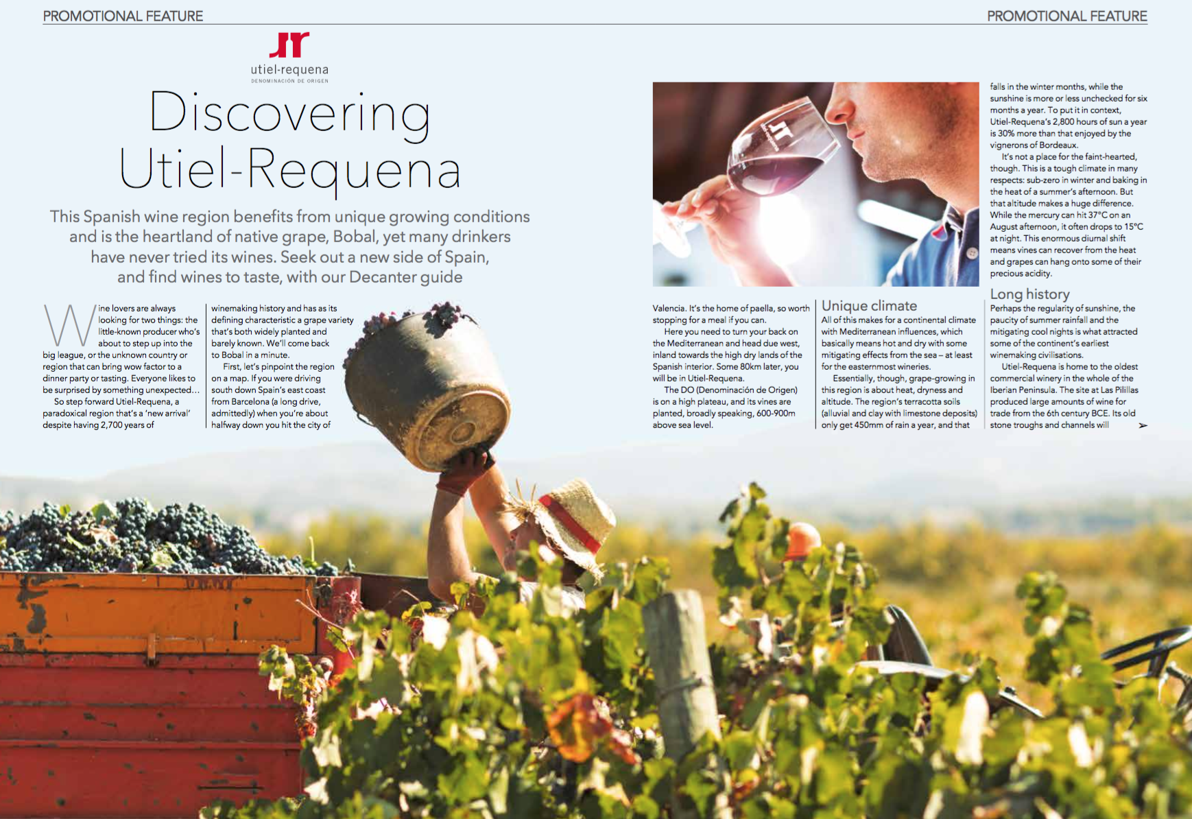 La revista Decanter destaca la DO Utiel-Requena y sus vinos en su número de marzo