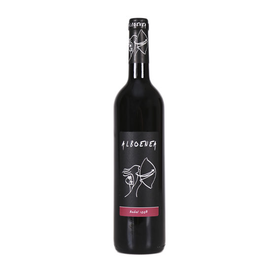 Botella de vino tinto Alboenea