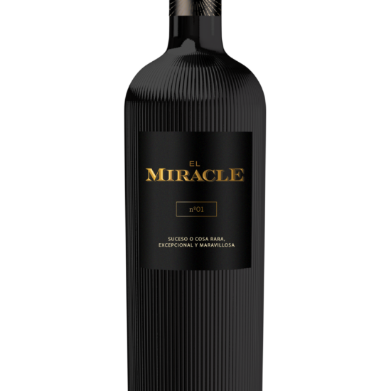 Botella de vino blanco El Miracle Nº 01