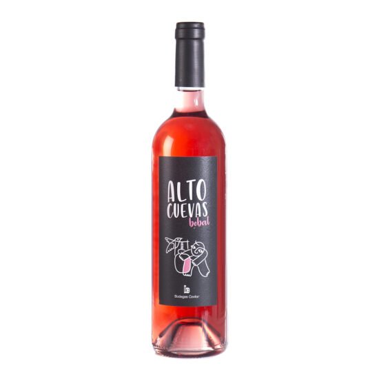 Botella de vino tinto Alto Cuevas – Rosado