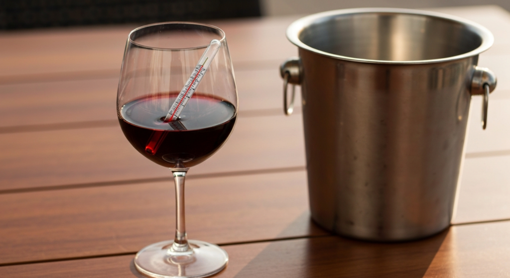 A qué temperatura se sirve el tinto en verano