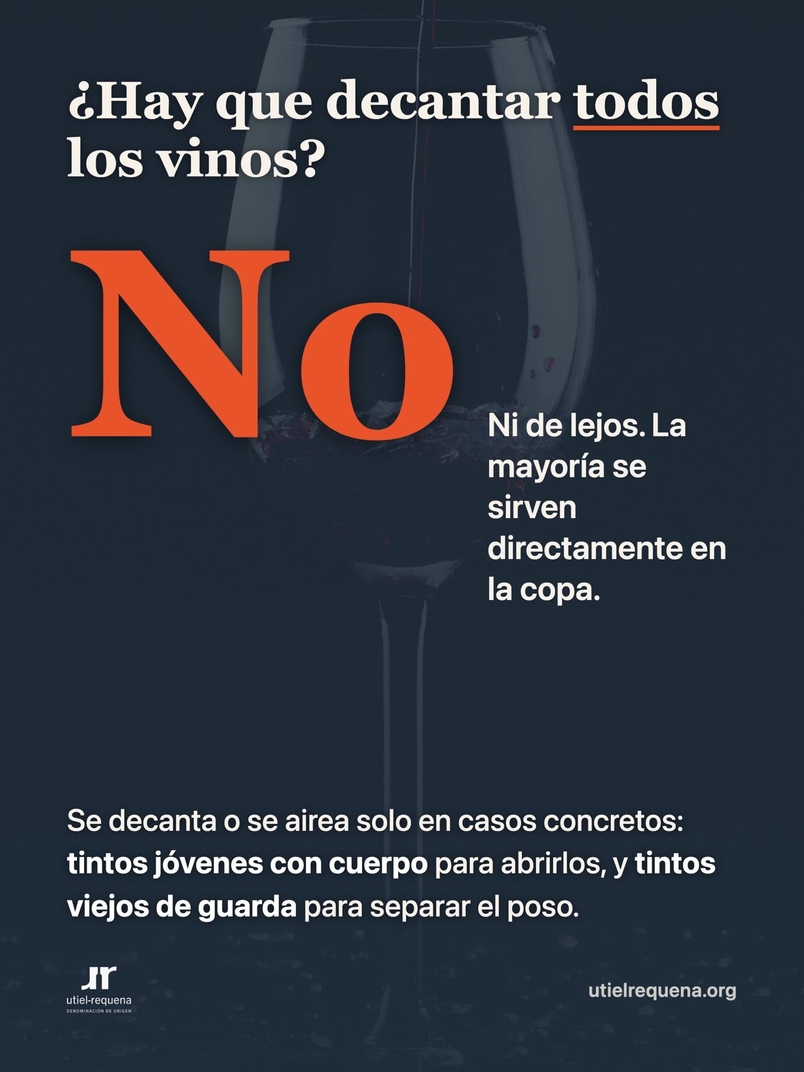 Hay que decantar todos los vinos: no, la mayoria se sirven directamente en la copa