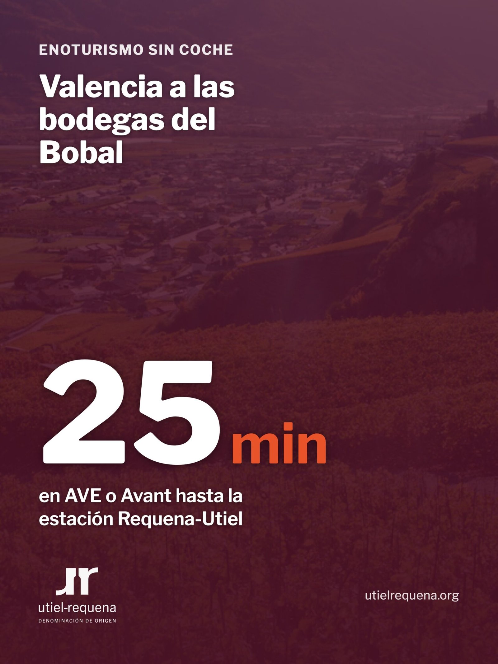 De Valencia a la estación Requena-Utiel en unos 25 minutos en AVE o Avant
