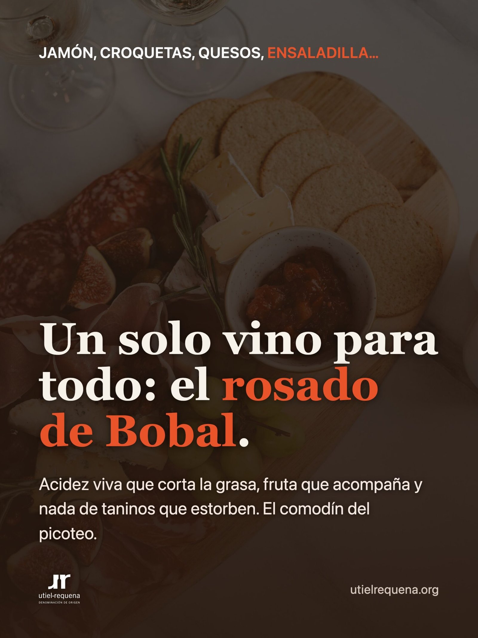 Un solo vino para el picoteo: el rosado de Bobal como comodín que va con todo