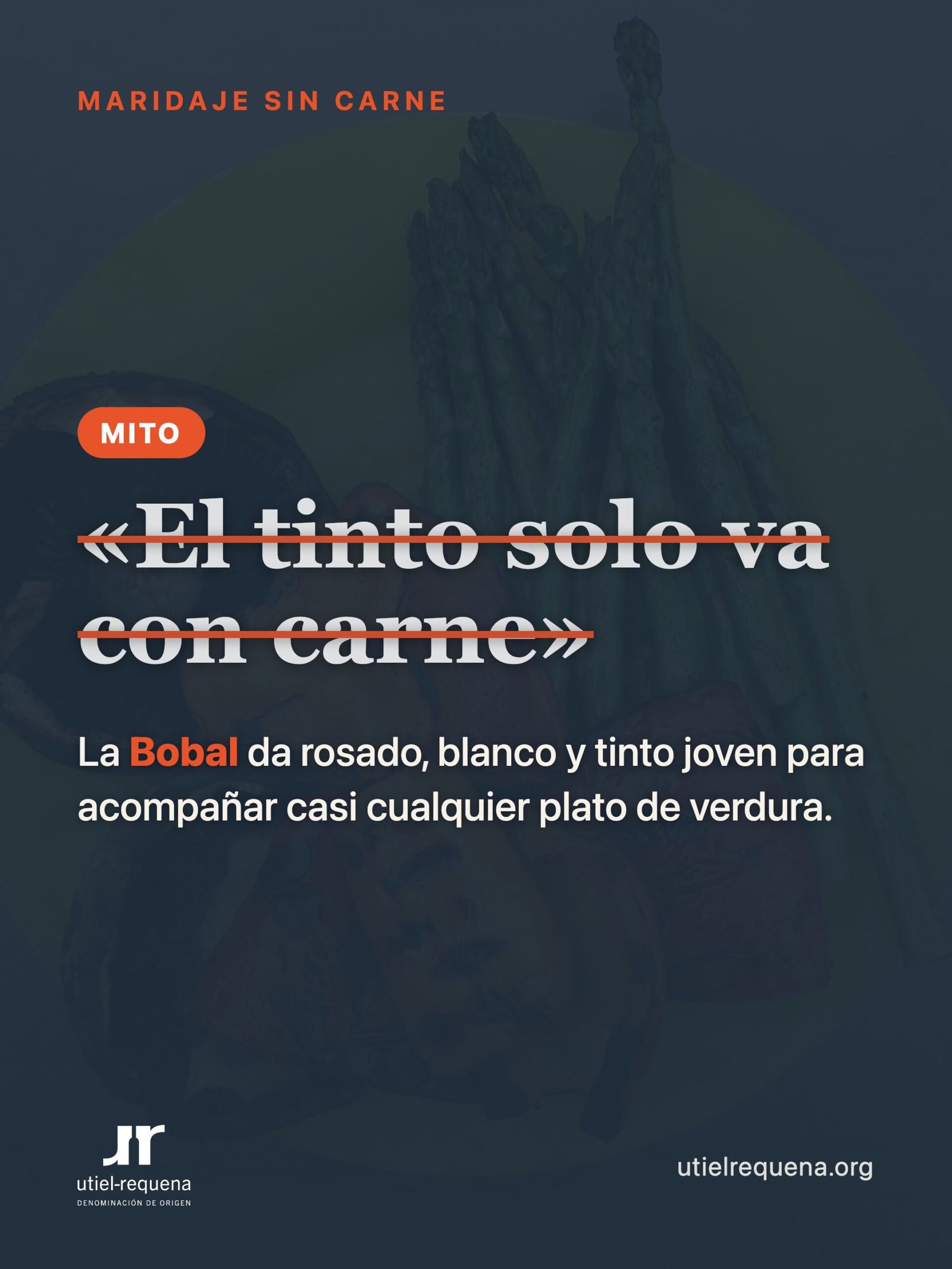 Infografía: el mito de que el tinto solo va con carne, roto por la uva Bobal de la DO Utiel-Requena