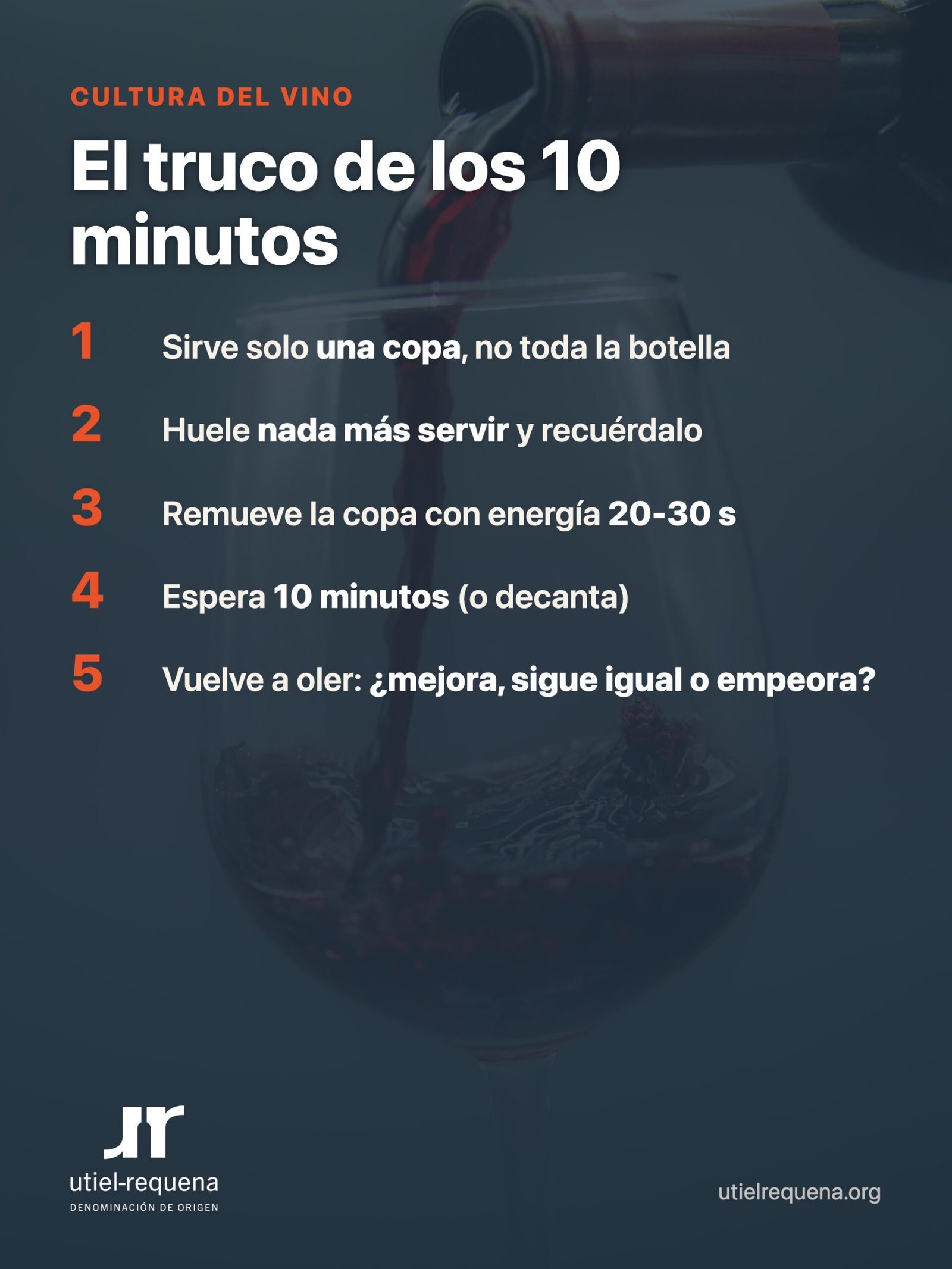 Protocolo de 10 minutos para saber si un vino que huele raro al abrirlo mejora al airearlo